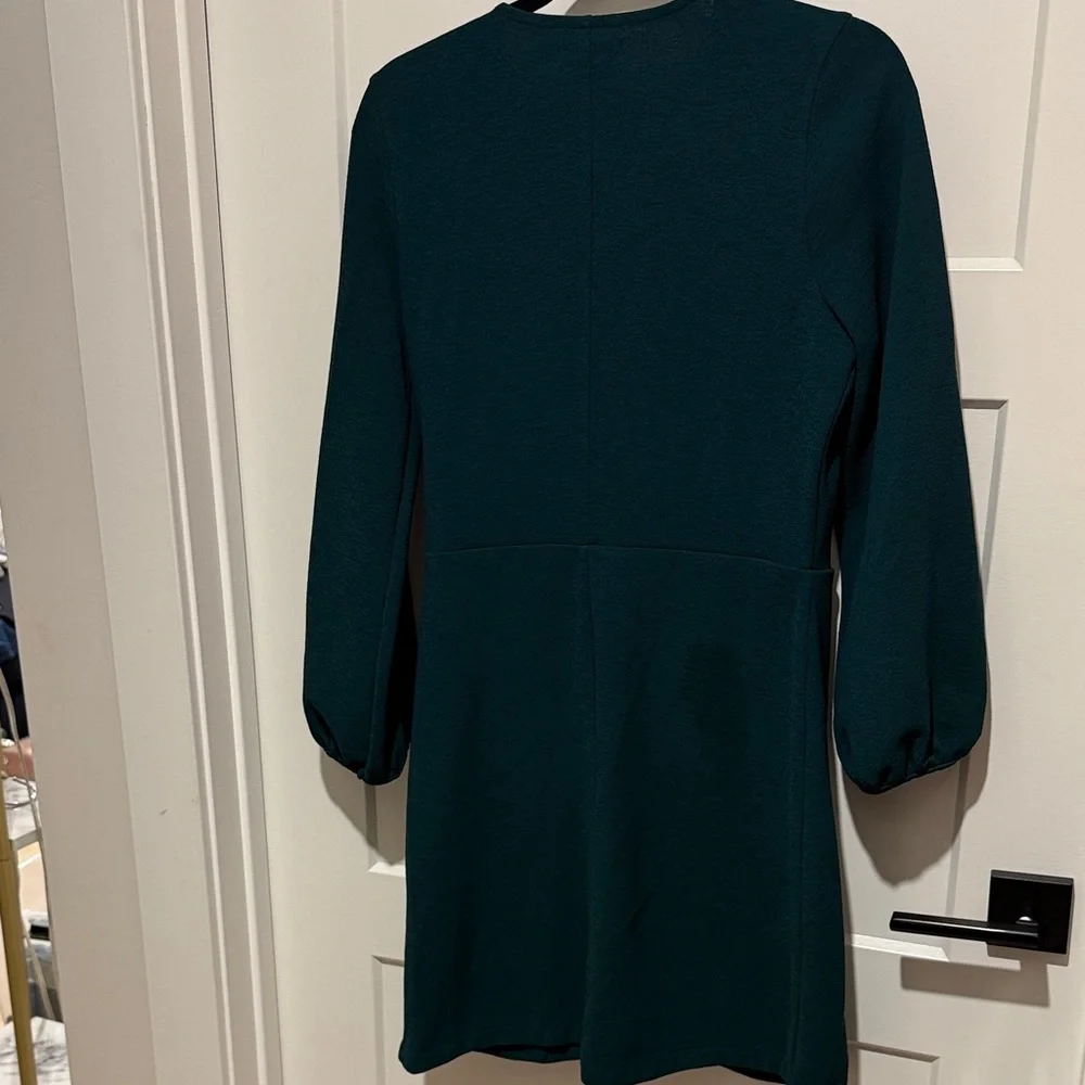 Madewell Emerald Wrap Mini Dress - Picture 6 of 6